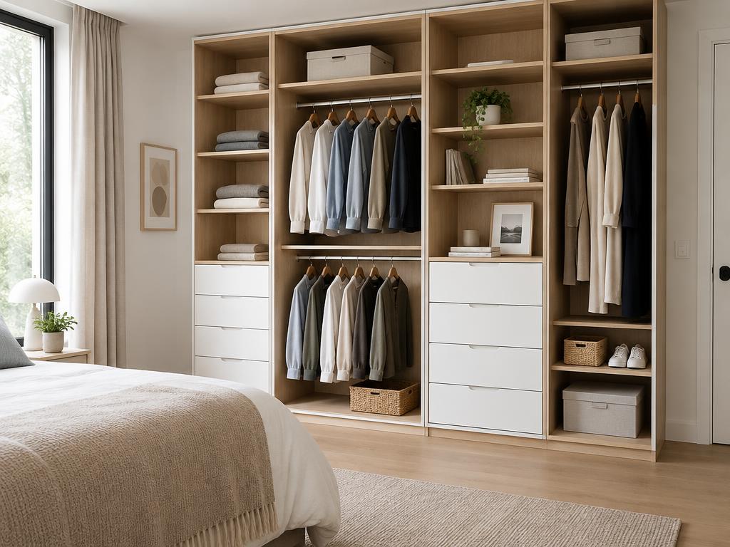 Closets Modulados — Mais organização e aproveitamento de espaço no seu quarto.